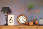 Sponge-painted interior wall