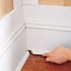 Install the Base-Cap and Shoe Moldings