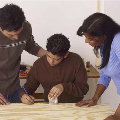 measure and cut the plywood