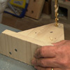 Drill holes for the bolts