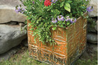 metal tiles planter