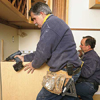 Install remaining base cabinets