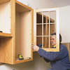 Replace doors, install toekick