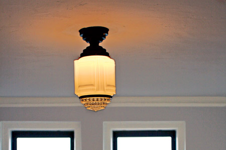 light on a ceiling