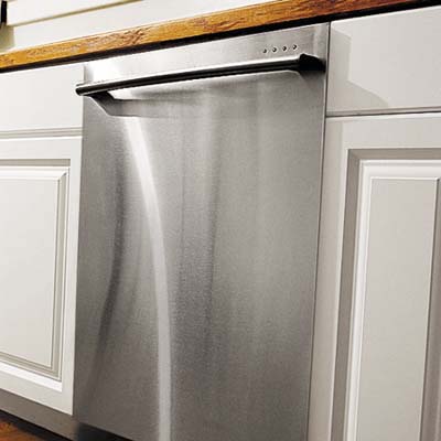 newly installed dishwasher