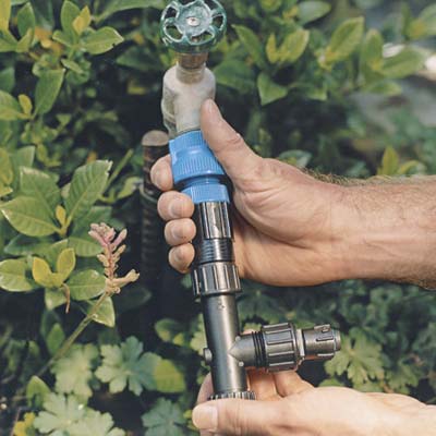 CONNECTING TO AN OUTDOOR FAUCET