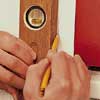 Install the lower hinge pintles