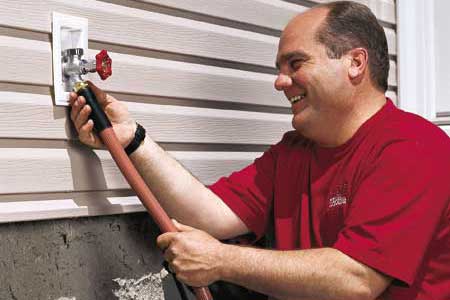 installing a freezeproof faucet