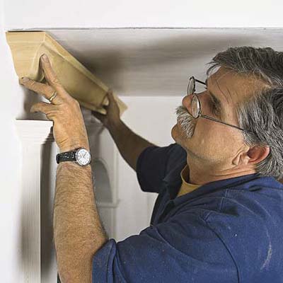 cutting and fastening a return