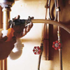 Attach dishwasher drain; tidy up
