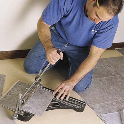 cutting tiles to size
