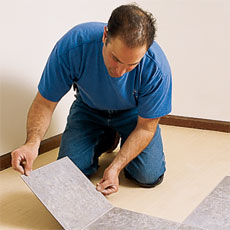 Laying a Vinyl Tile Floor tout