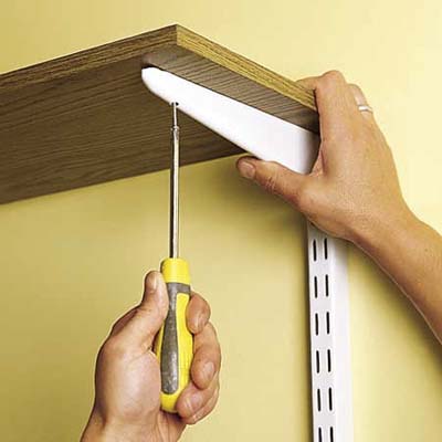 installing wall-mounted shelves