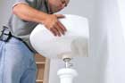 installing a pedestal sink