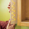 Glue plywood on exposed sides