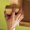 Press down the veneer