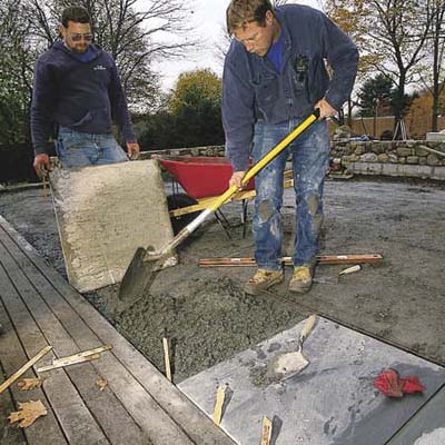 Cheap Patio Sets on How To Lay A Stone Patio Patio This Old House 4
