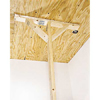 Hold plywood with T-brace