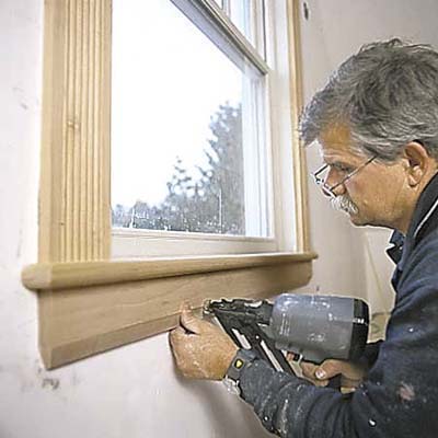 trimming out a window