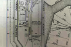 an old map showing a home's surrounding area