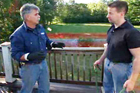 Tom Silva demonstrates how to clean and restain a deck