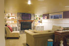 contest winning basement remodel used for an entertainment center