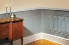 a finished Lincrusta wainscoting install