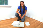 Jennifer Stimpson shows how to prep the room before painting