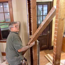 Tom Silva removes a load-bearing wall