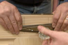Tom Silva installing a mortised lockset
