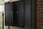 a newly built TV wall cabinet