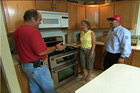 Installing a propane-fueled stove