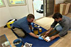  Norm Abram shows how to custom-stain a wood floor
