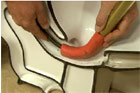 Unclogging toilet