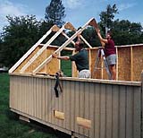 roof trusses assembly