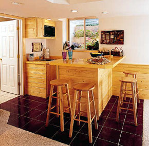 basement kitchenette