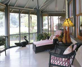 enclosed front porch