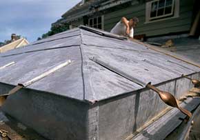 Winchester house metal roof