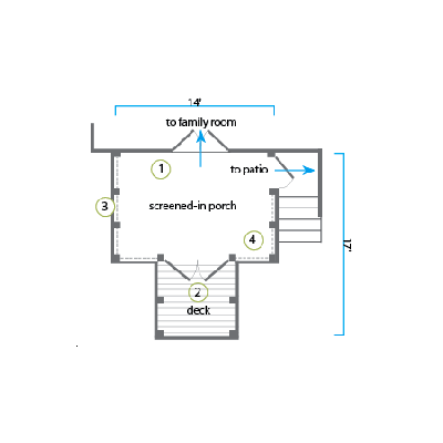 Porch after the design
