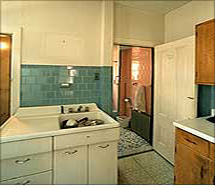 kitchen and bathroom