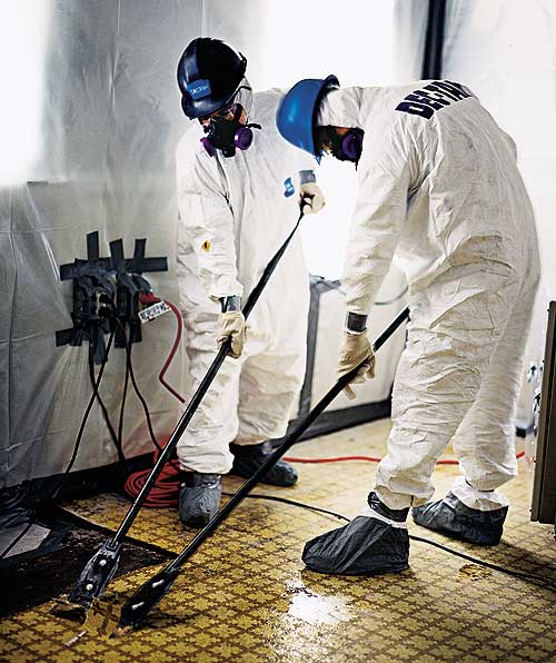 asbestos, vinyl floors