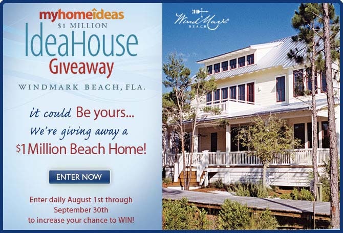 win a million dollar home in the  idea home giveaway from my home ideas