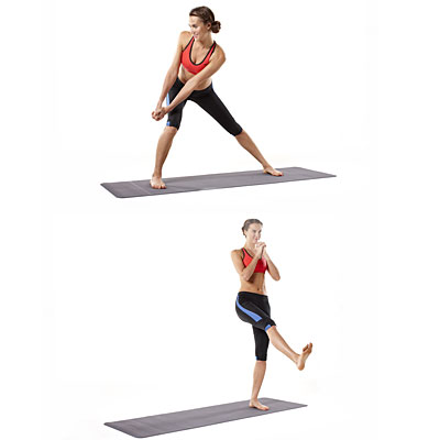 Lunge chop kick - 10-Minute Moves For Strength, Speed and Agility ...