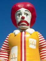 Picture of Ronald MacDonald looking sad