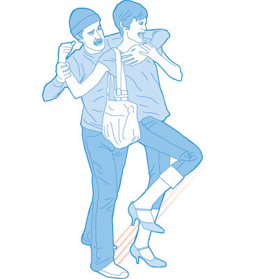 Heel stomp - Self-Defense Moves - Health.com