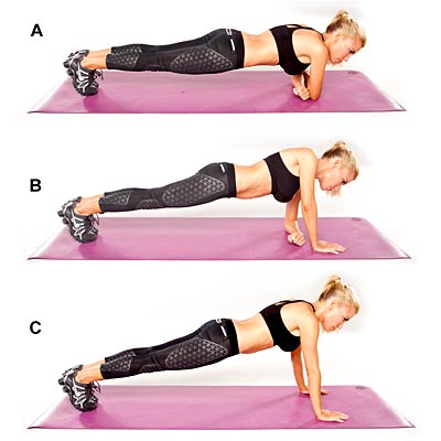 Plank abs up and down - 15-Minute Total-Body Toning Workout With Tracy ...