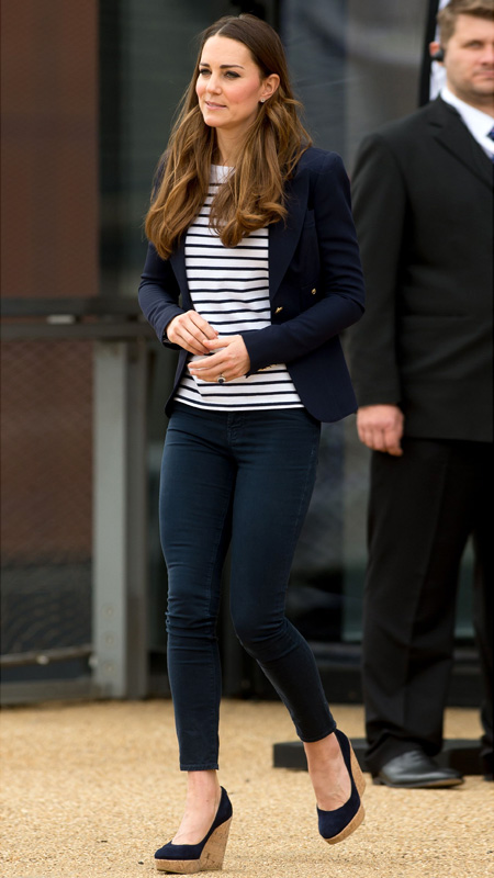 Kate Middleton - The Go-To Uniform for Stylish Moms: Striped Tops ...