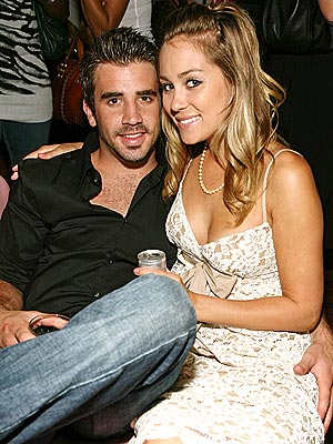 Lauren Conrad and Jason Wahler during Olympus Fashion Week Fall 2006, FilmMagic