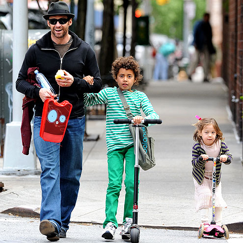 Hollywood's Adoptive Families - HUGH JACKMAN - Adoption, Babies, Hugh ...