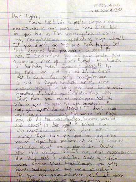 Taylor Smith: Read the 12-Year-Old Girl's Heartbreaking Letter to ...